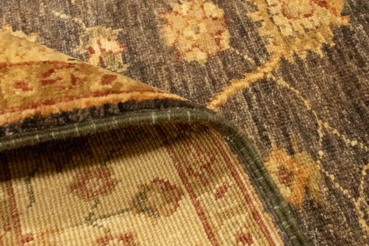 Ziegler Teppich 128 x 89 cm - dunkelbraun