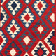 Kelim Teppich - Oriental 104 x 103 cm - dunkelrot