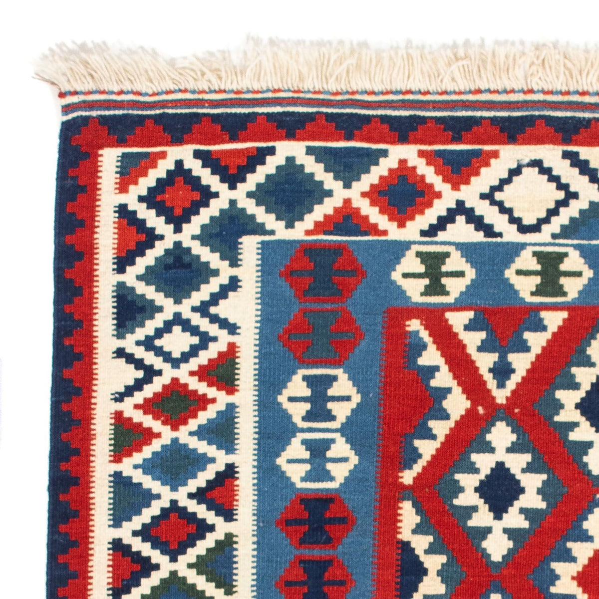 Kelim Teppich - Oriental 104 x 103 cm - dunkelrot