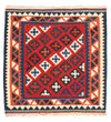 Kilim de Fars Tapis 102x104cm - rouge foncé - Carré / Rouge foncé / 102 x 104 cm Carré