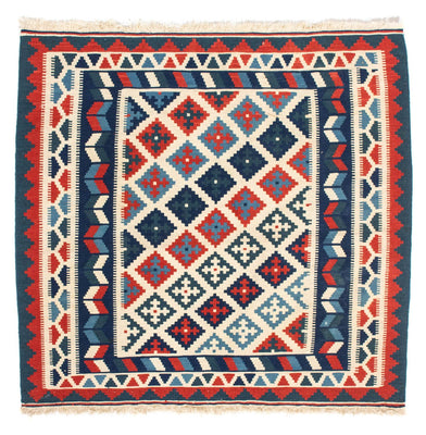 Kelim Teppich - Oriental 100 x 100 cm - beige