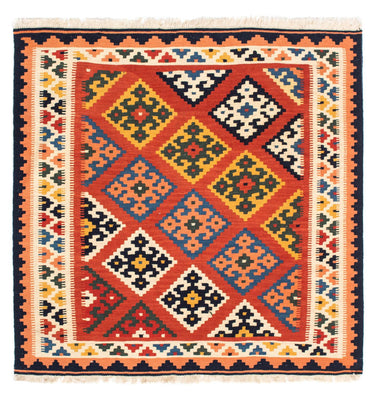 Kelim Teppich - Oriental 106 x 104 cm - rot