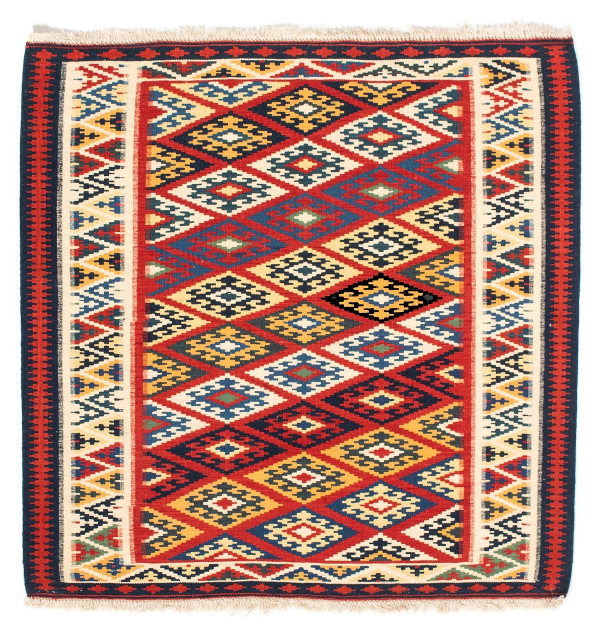 Kelim Teppich - Oriental 104 x 103 cm - mehrfarbig