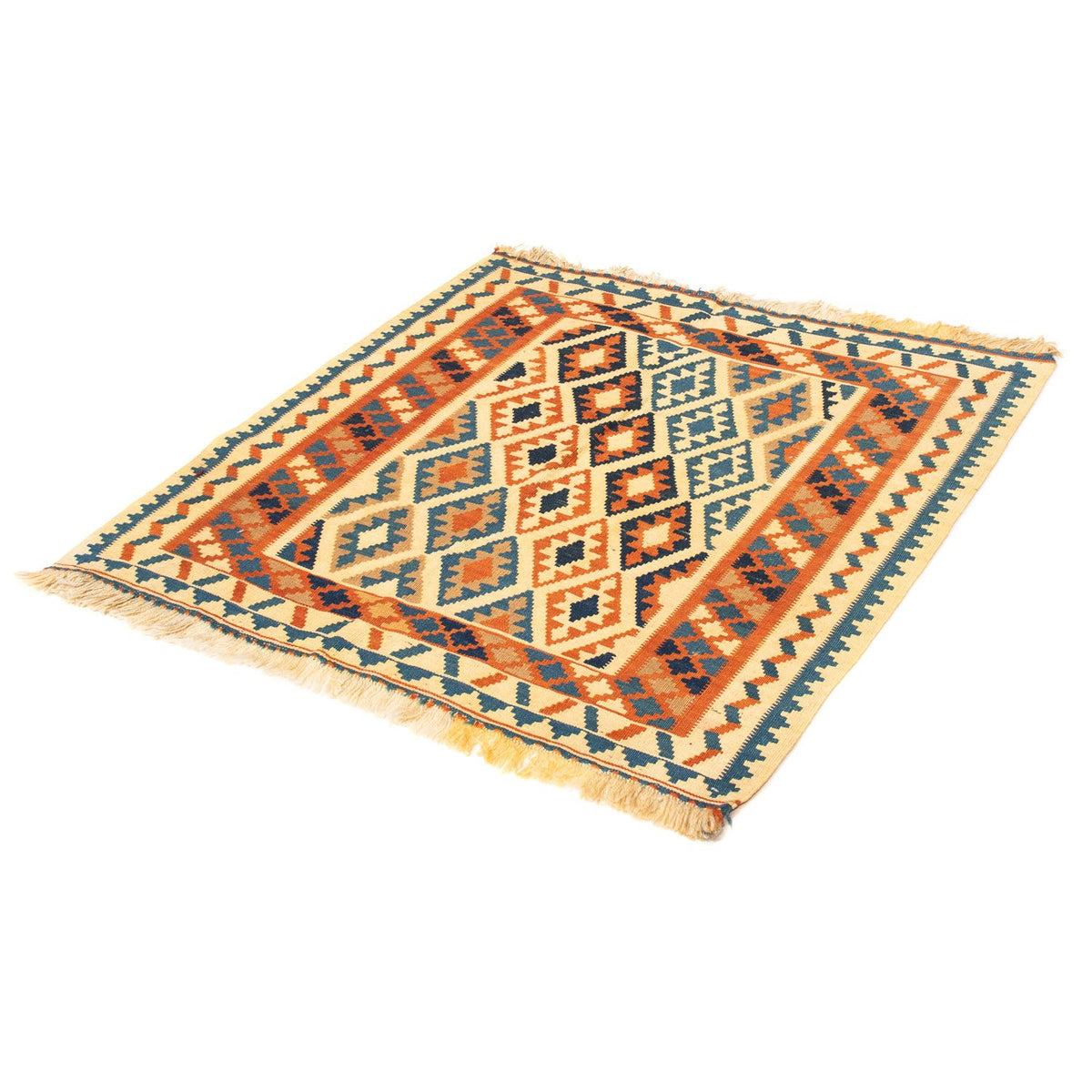 Tappeto Kelim - Orientale quadrato  - 103 x 100 cm - beige