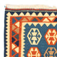 Kelim Teppich - Oriental 102 x 95 cm - dunkelblau