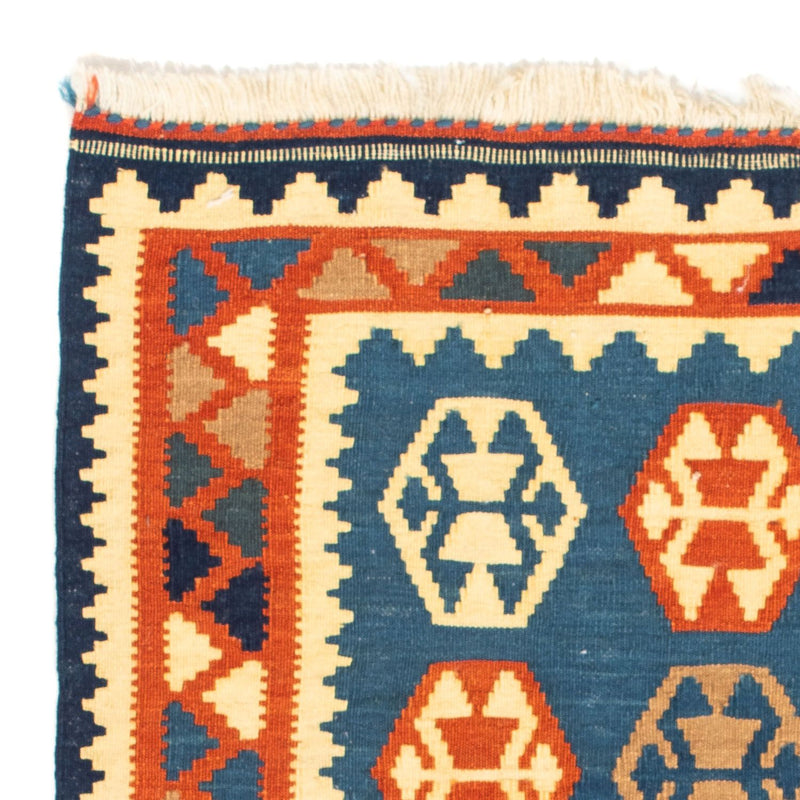Kelim Teppich - Oriental 102 x 95 cm - dunkelblau