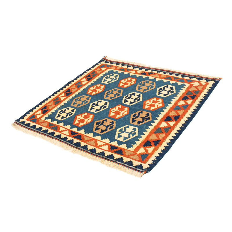 Kelim Teppich - Oriental 102 x 95 cm - dunkelblau