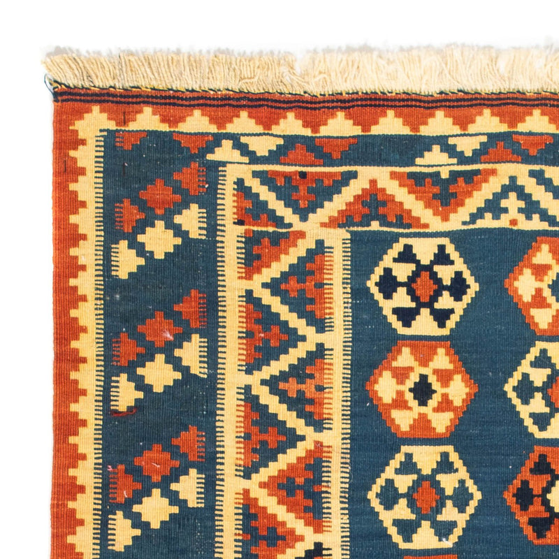 Kelim Teppich - Oriental 105 x 103 cm - dunkelblau