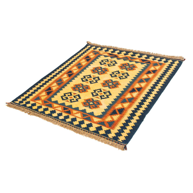 Kelim Teppich - Oriental 107 x 100 cm - hellbeige