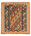 Kelim Teppich - Oriental 107 x 100 cm - rost