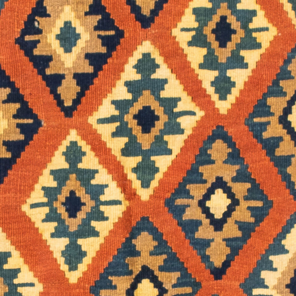 Kelim Teppich - Oriental 107 x 100 cm - rost