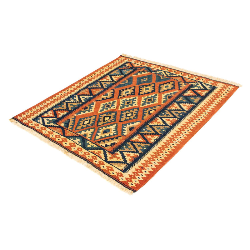 Kelim Teppich - Oriental 107 x 100 cm - rost