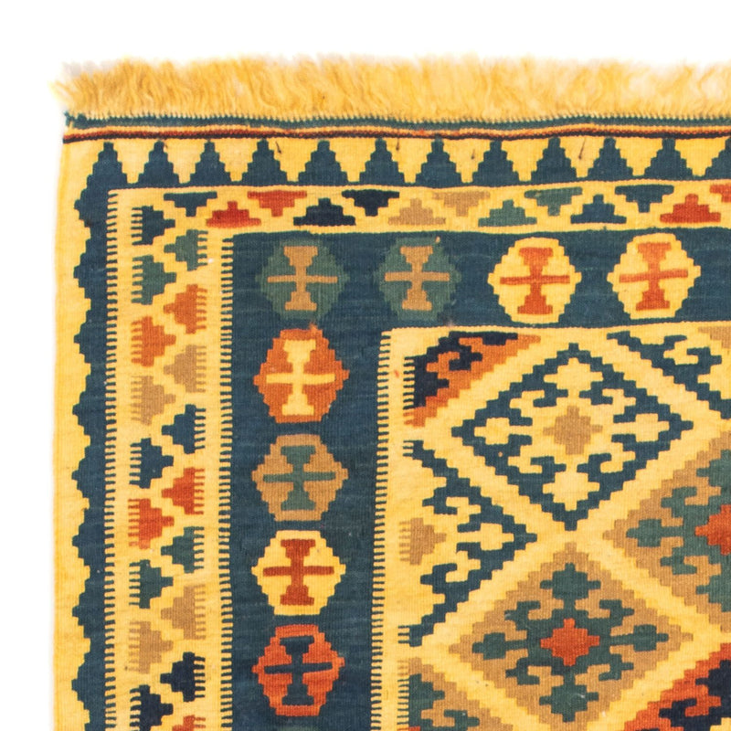Kelim Teppich - Oriental 102 x 95 cm - gelb