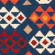 Kelim Teppich - Oriental 104 x 102 cm - dunkelblau