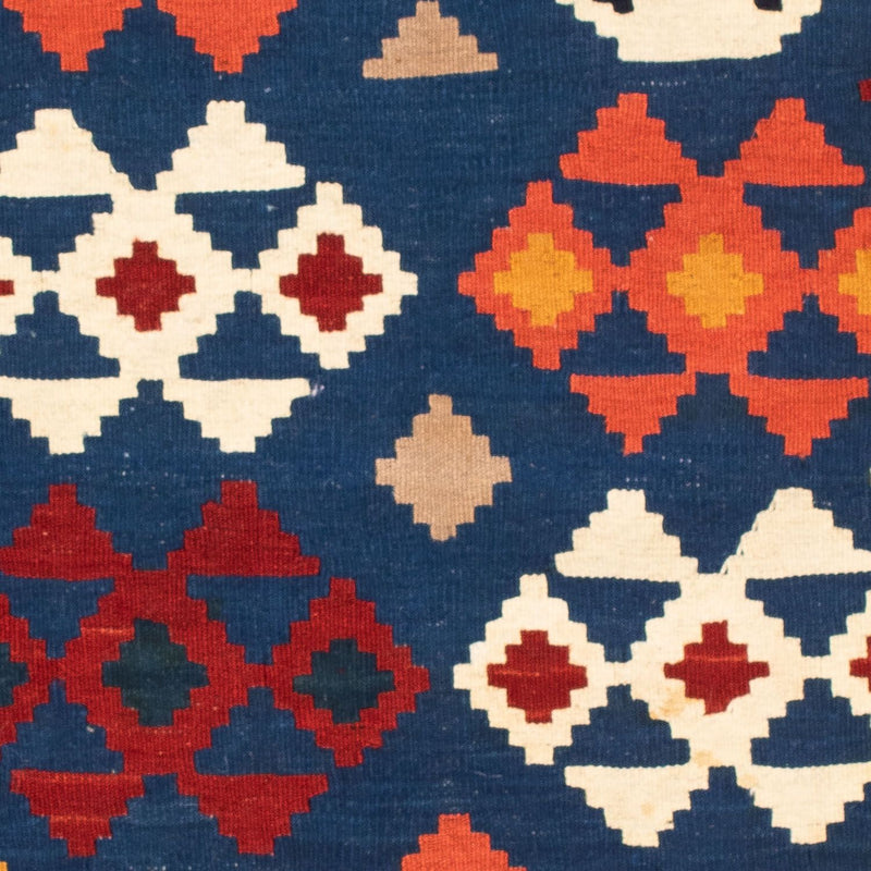 Kelim Teppich - Oriental 104 x 102 cm - dunkelblau