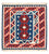 Kelim Teppich - Oriental 105 x 104 cm - dunkelblau