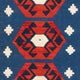 Kelim Teppich - Oriental 105 x 104 cm - dunkelblau