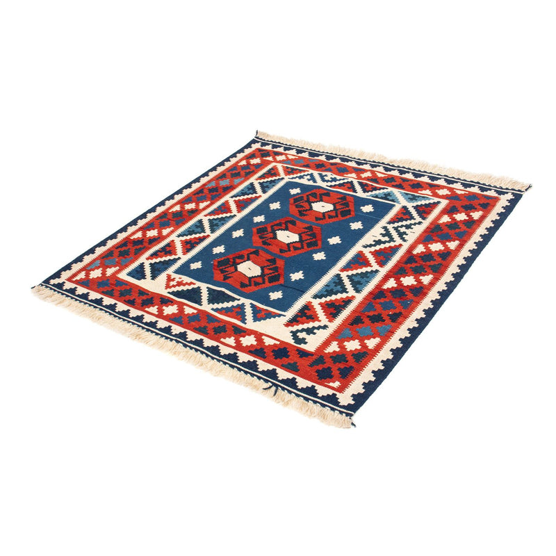 Kelim Teppich - Oriental 105 x 104 cm - dunkelblau