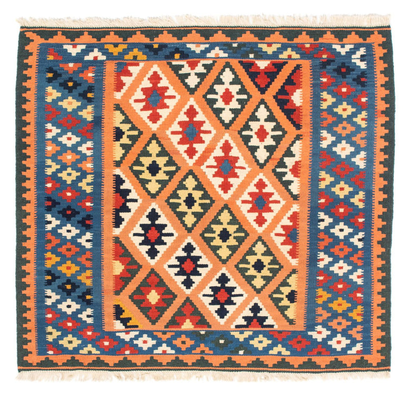 Kelim Teppich - Oriental 103 x 100 cm - hellbraun