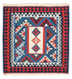 Kelim Teppich - Oriental 104 x 103 cm - dunkelblau
