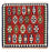 Kelim Teppich - Oriental 100 x 98 cm - dunkelrot