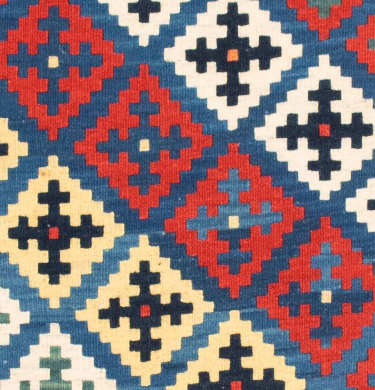 Kelim Teppich - Oriental 104 x 97 cm - blau