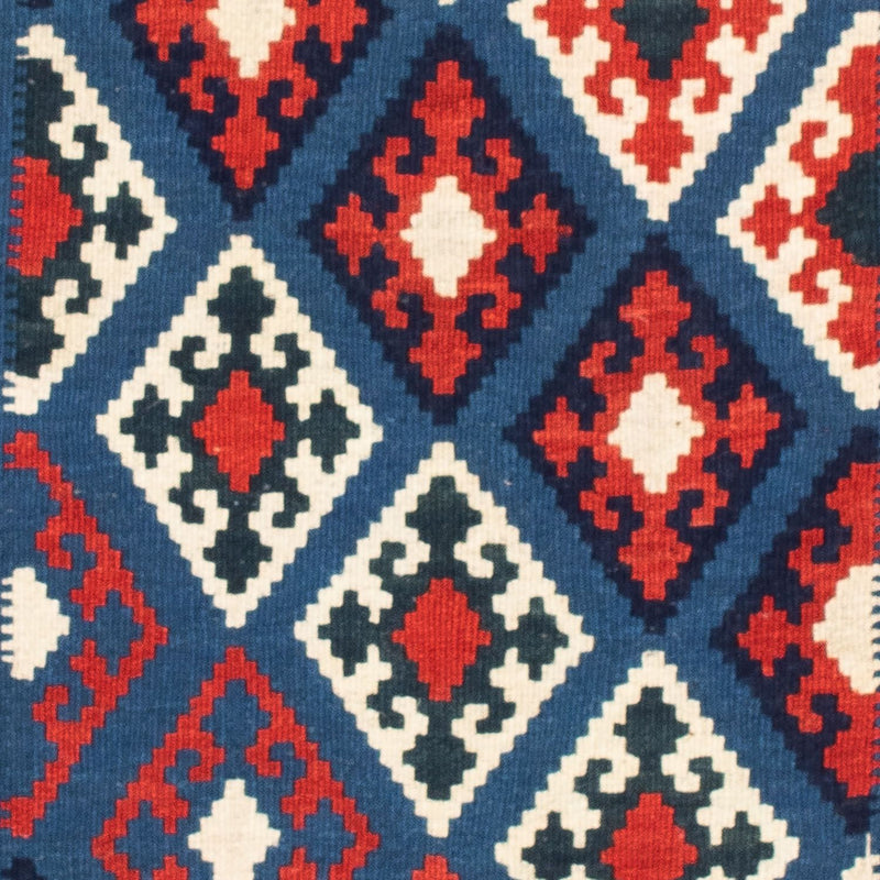 Kelim Teppich - Oriental 104 x 100 cm - dunkelblau