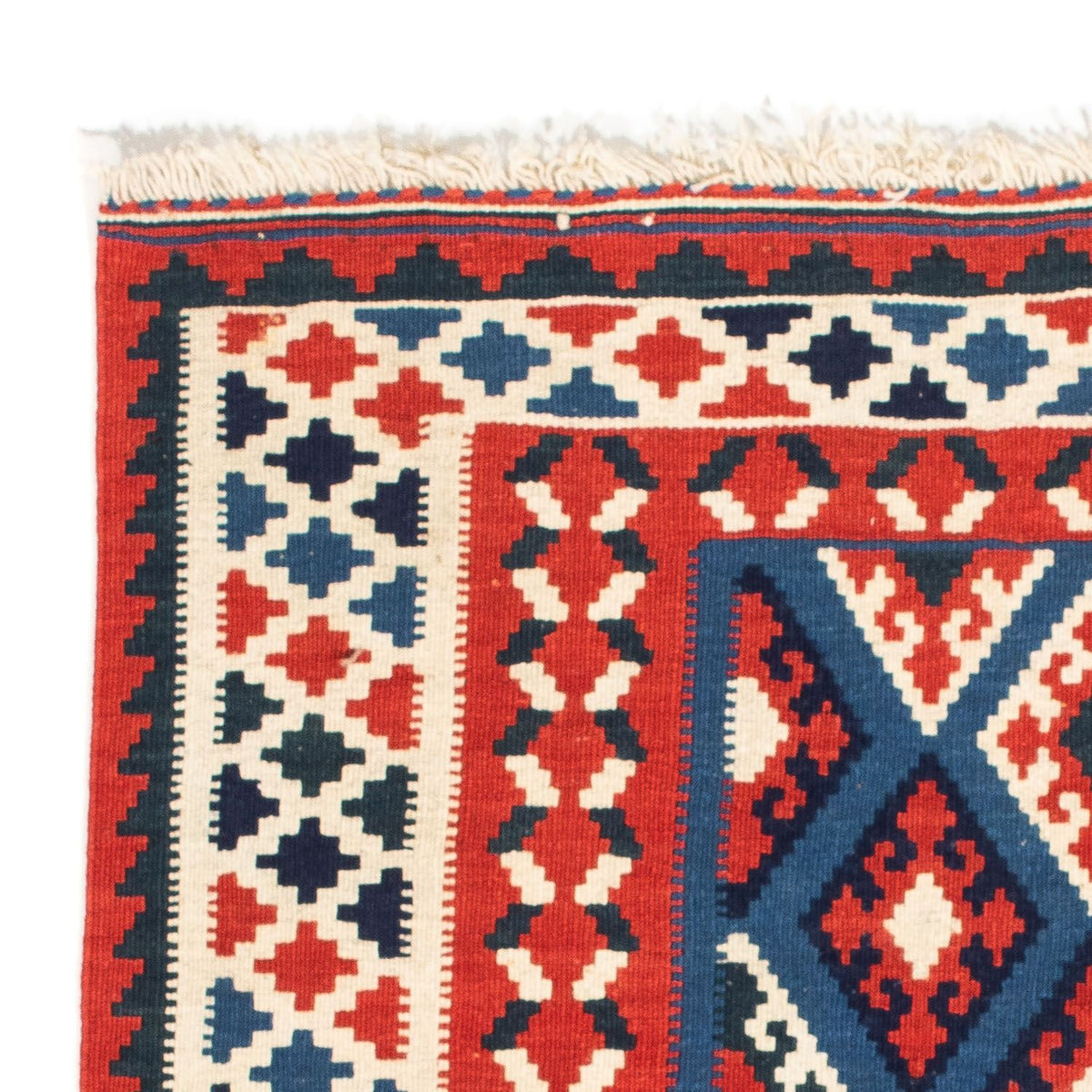 Kelim Teppich - Oriental 104 x 100 cm - dunkelblau