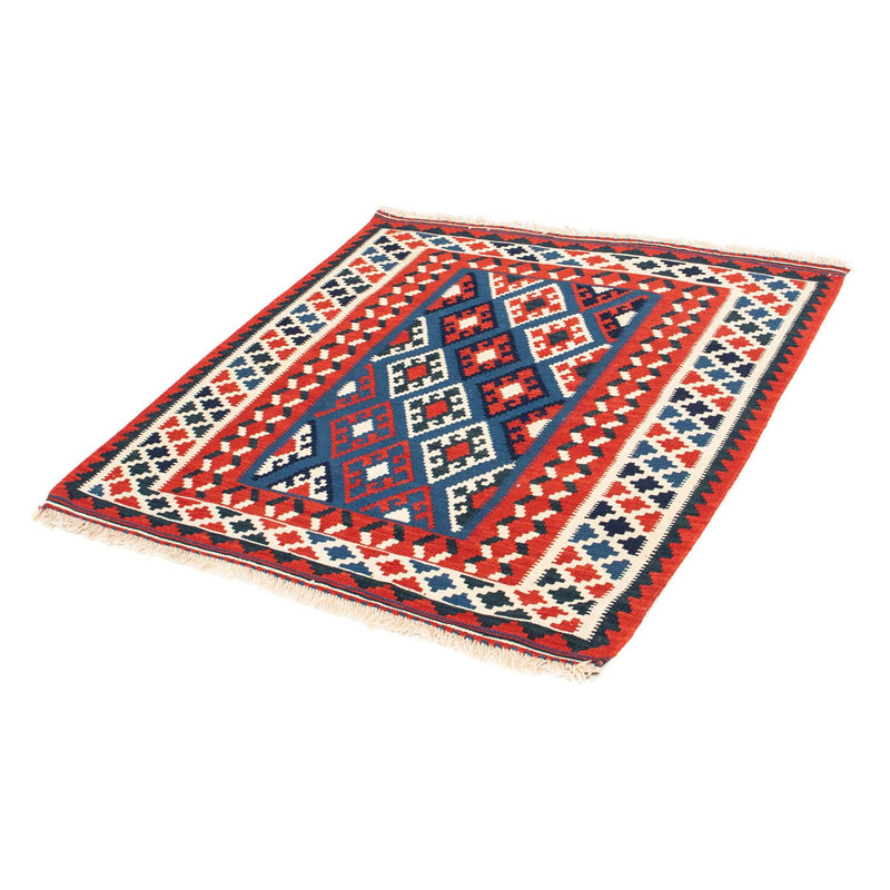 Kelim Teppich - Oriental 104 x 100 cm - dunkelblau