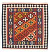 Kilim Fars Tappeto 105x107cm - rosso - Quadrato / Rosso / 105 x 107 cm Quadrato