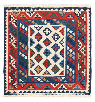 Kelim Teppich - Oriental 104 x 102 cm - mehrfarbig