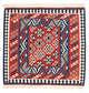 Kelim Teppich - Oriental 108 x 101 cm - rot