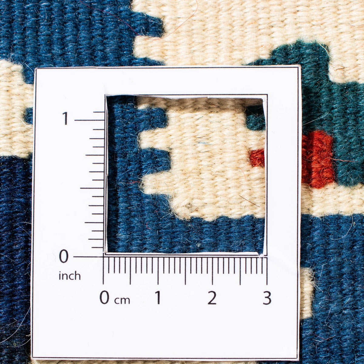 Kelim Teppich - Oriental 103 x 103 cm - blau