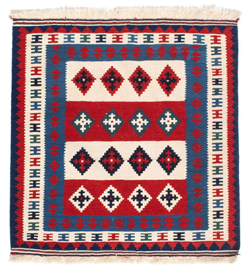 Kelim Teppich - Oriental 106 x 103 cm - blau