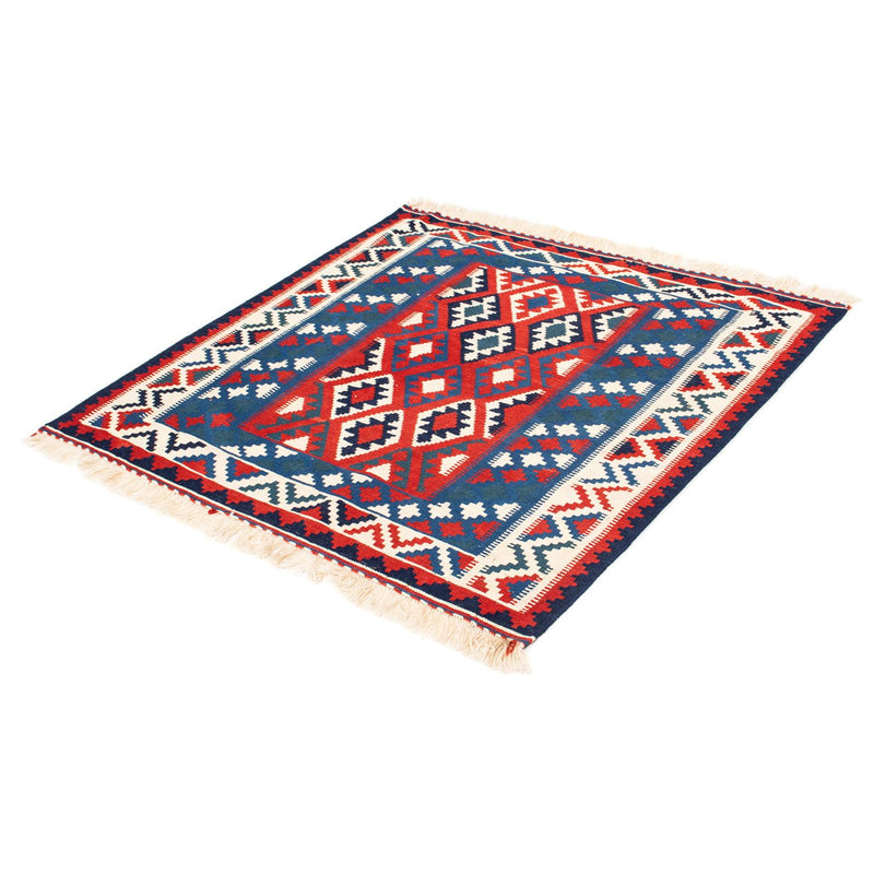 Kelim Teppich - Oriental 104 x 103 cm - dunkelblau