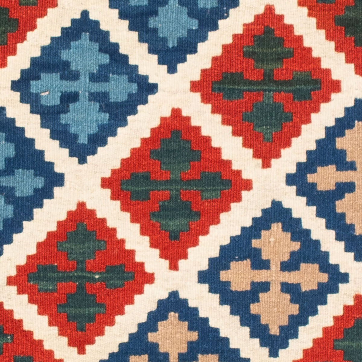 Kelim Teppich - Oriental 103 x 100 cm - dunkelblau