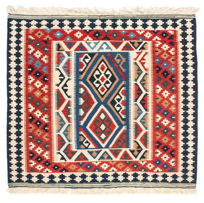 Kelim Teppich - Oriental 104 x 99 cm - rot