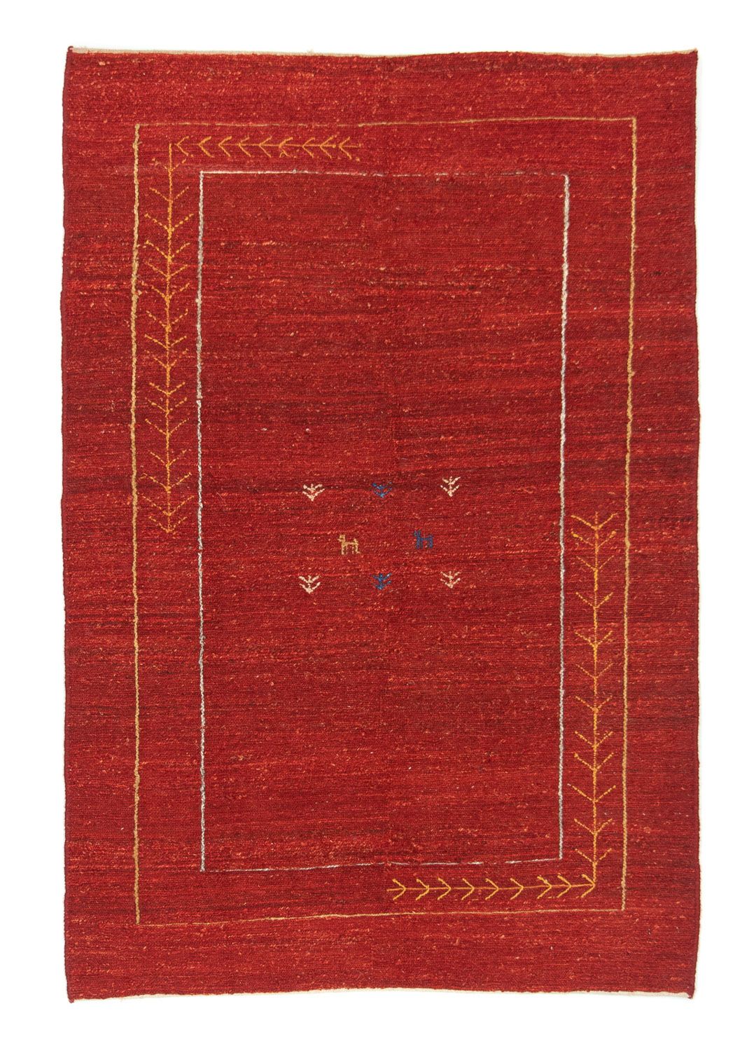 Gabbeh Teppich - Perser 167 x 111 cm - rot