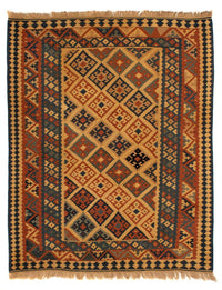 Tapis Kelim - Oriental - 185 x 152 cm - marron clair
