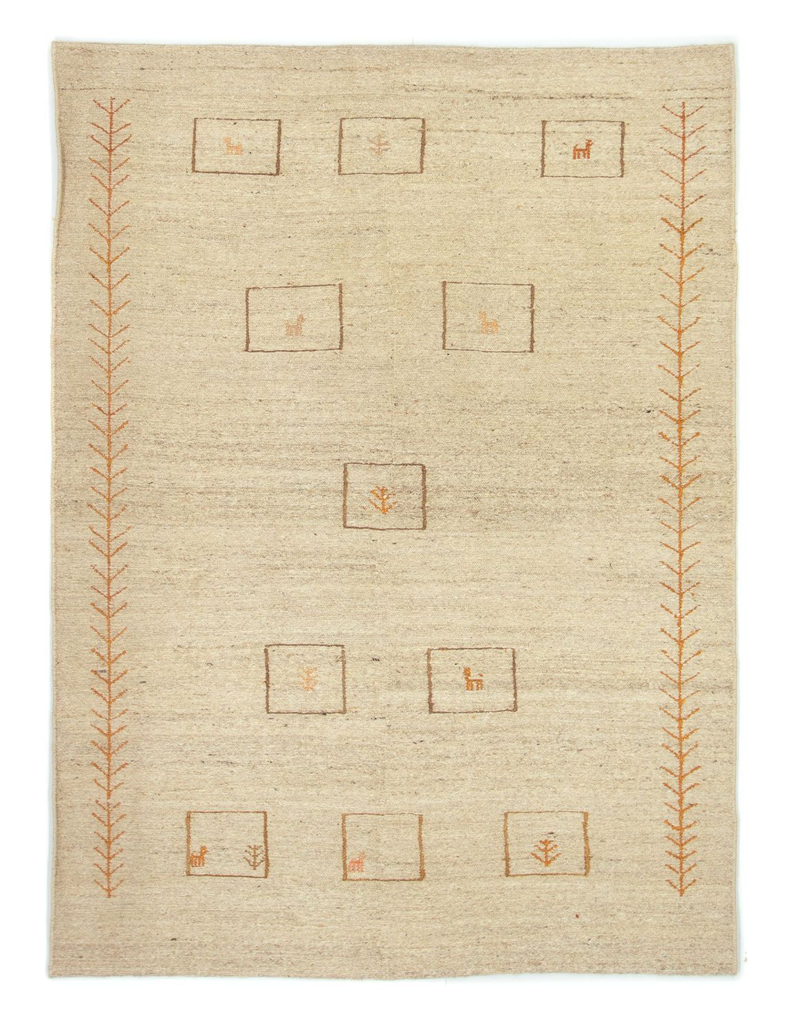 Gabbeh Teppich - Perser 188 x 139 cm - beige