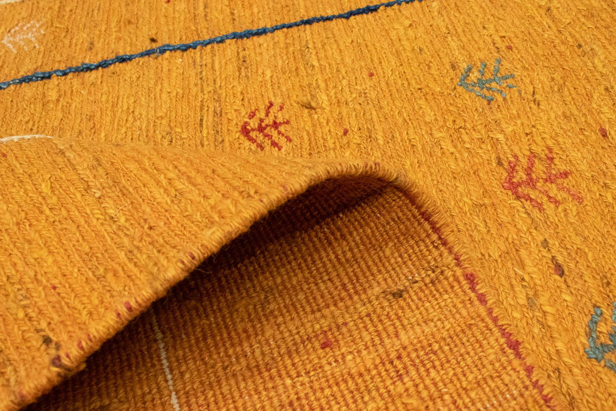 Gabbeh Teppich - Perser 188 x 123 cm - gold