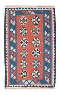 Tappeto Kelim - Orientale - 191 x 122 cm - blu scuro