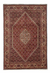 Tapis persan - Bidjar - 243 x 167 cm - rouge foncé