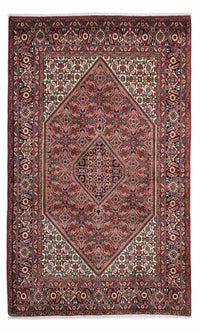 Tapis persan - Bidjar - 222 x 136 cm - bleu foncé