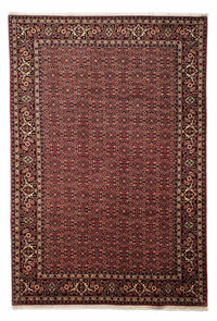 Tapis persan - Bidjar - 290 x 195 cm - rouge foncé