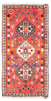 Qashqai Tapis 81x157cm - Tapis persan - Tapis de couloir / Rouge / 81 x 157 cm Tapis de couloir