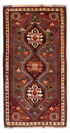Qashqai Tapis 86x158cm - Tapis persan - Rectangle / Marron foncé / 86 x 158 cm Rectangle