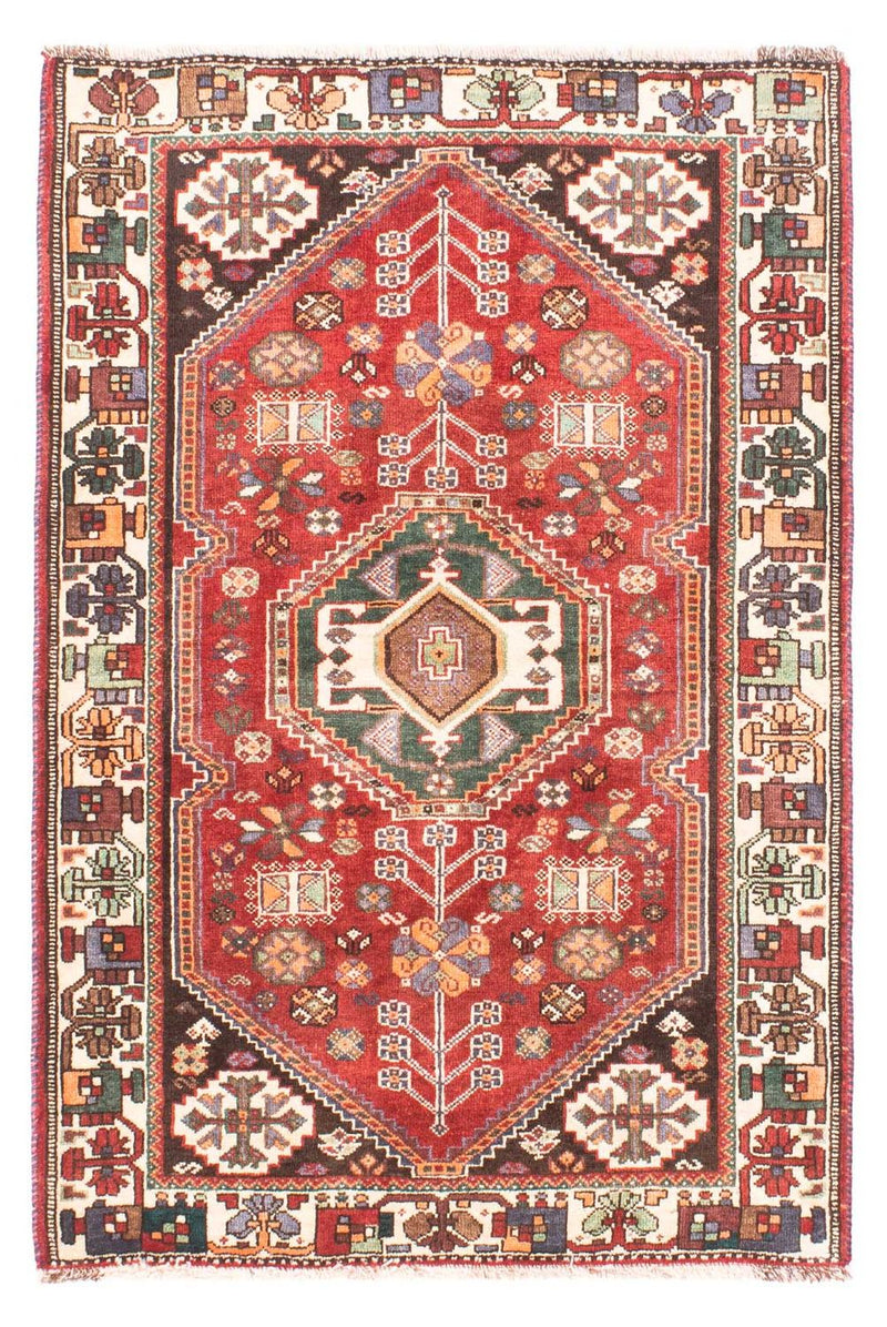 Perserteppich - Nomadic 152 x 103 cm - dunkelrot