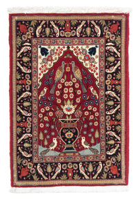 Tapis persan - Classique - 80 x 55 cm - rouge foncé