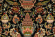 Perserteppich - Ghom 156 x 102 cm - schwarz